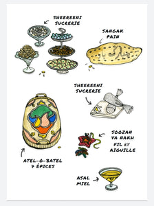 Déco fleur de pain (Sofreh aghd)